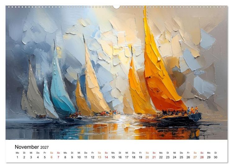 Produktbild: Segeln - Tanz mit dem Wind (hochwertiger Premium Wandkalender 2027 DIN A2 quer), Kunstdruck in Hochglanz