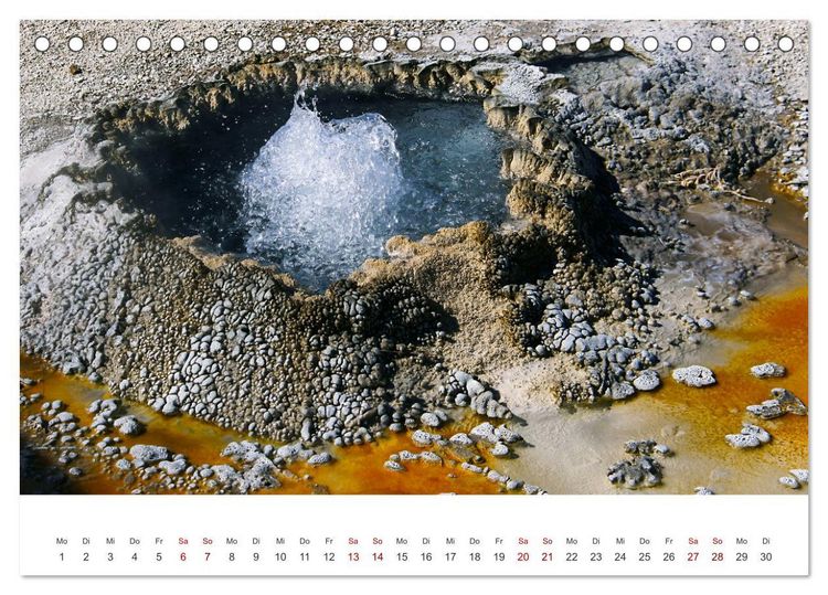 Produktbild: Im Farbenspiel des Yellowstone Natl. Park (Tischkalender 2026 DIN A5 quer), CALVENDO Monatskalender