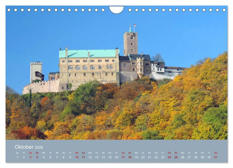 Produktbild: Die Wartburg - Weltkulturerbe im Herzen Deutschlands (Wandkalender 2026 DIN A4 quer), CALVENDO Monatskalender