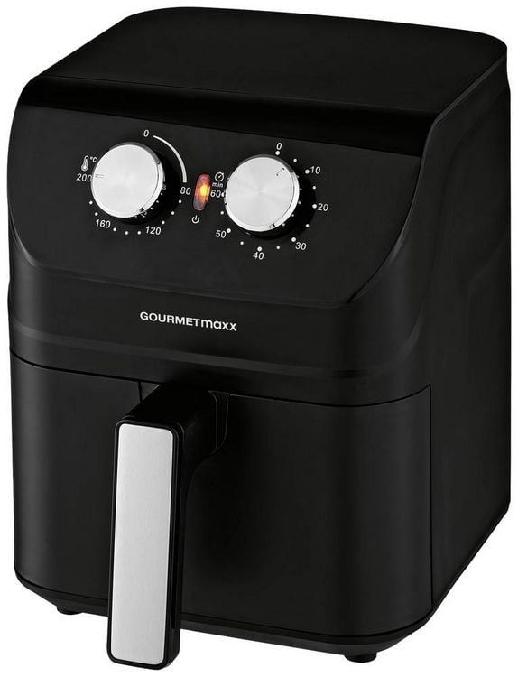 Produktbild: GourmetMaxx 14578 Hei&szlig;luft-Fritteuse 4l 1400W Cool-Touch-Geh&auml;use Schwarz