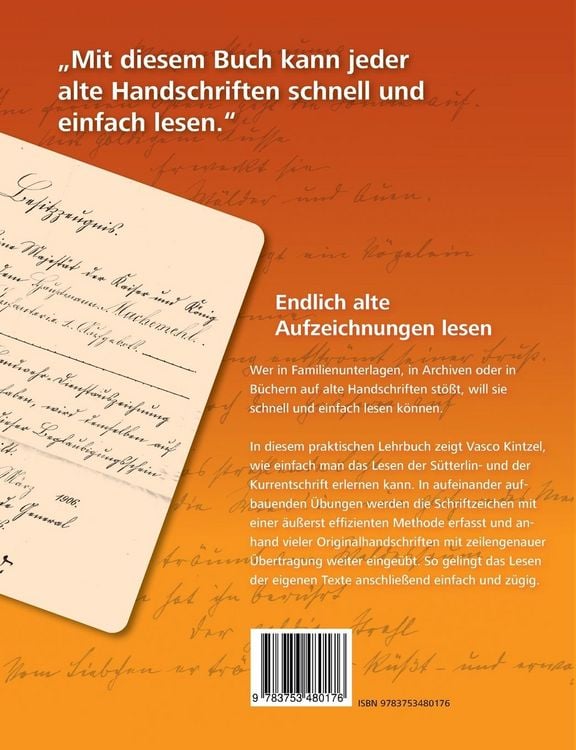 Produktbild: Alte Deutsche Schreibschrift - S&uuml;tterlin und Kurrent einfach lesen und schreiben lernen