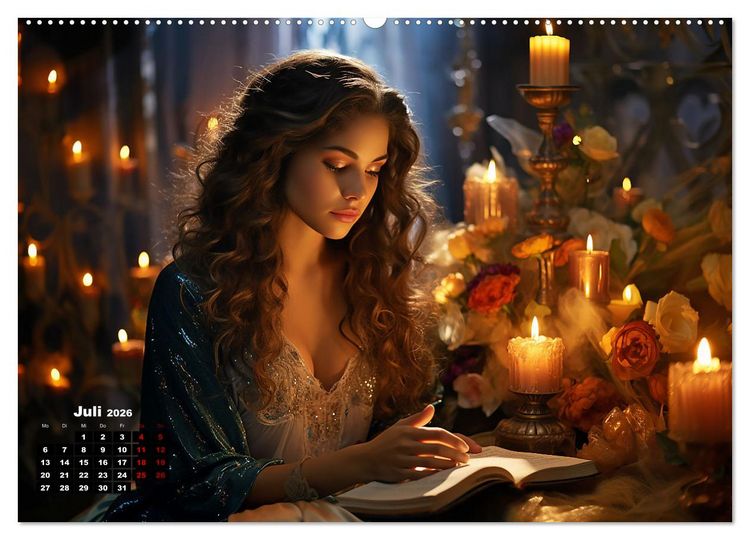Produktbild: Verzaubert von Magie und Romantik (Wandkalender 2026 DIN A2 quer), CALVENDO Monatskalender