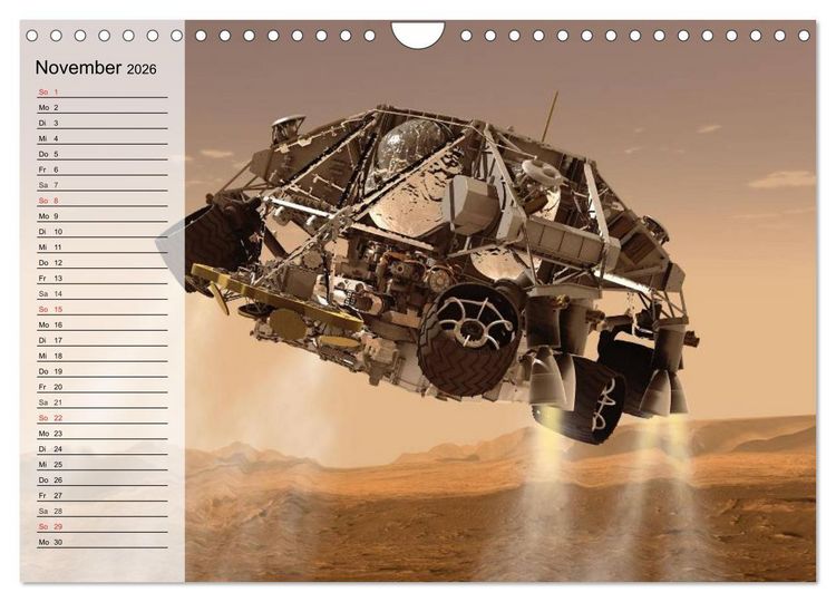Produktbild: Missionen im Weltall (Wandkalender 2026 DIN A4 quer), CALVENDO Monatskalender