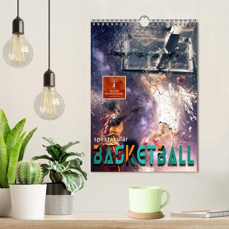 Produktbild: Basketball spektakul&auml;r (Wandkalender 2026 DIN A4 hoch), CALVENDO Monatskalender