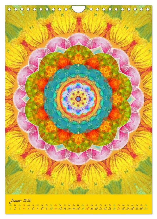 Produktbild: MANDALAS der Natur (Wandkalender 2026 DIN A4 hoch), CALVENDO Monatskalender