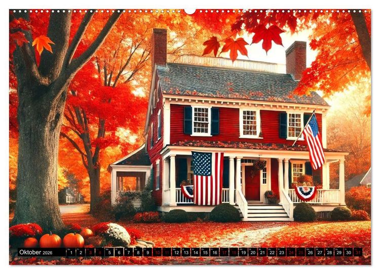 Produktbild: USA - Der amerikanische Geist (hochwertiger Premium Wandkalender 2026 DIN A2 quer), Kunstdruck in Hochglanz