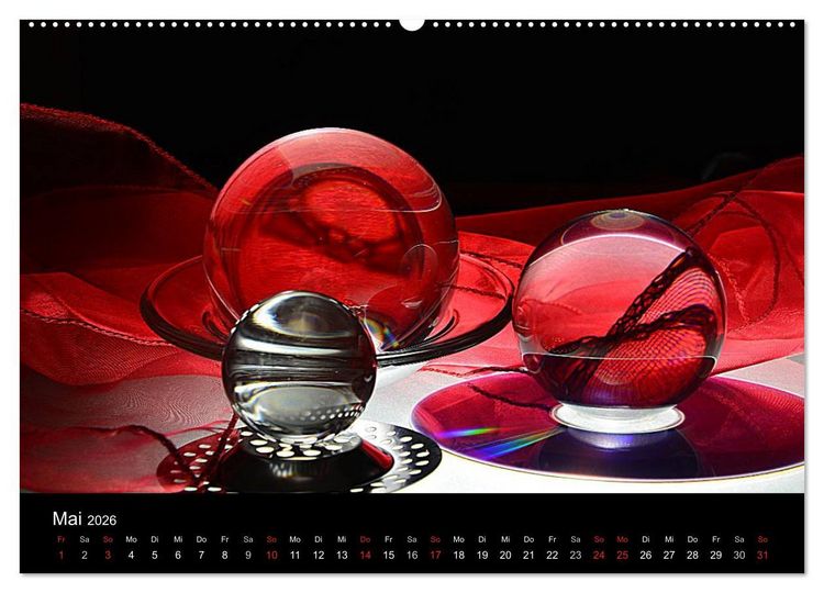 Produktbild: Licht und Glas - Neue Fotoimpressionen (Wandkalender 2026 DIN A2 quer), CALVENDO Monatskalender