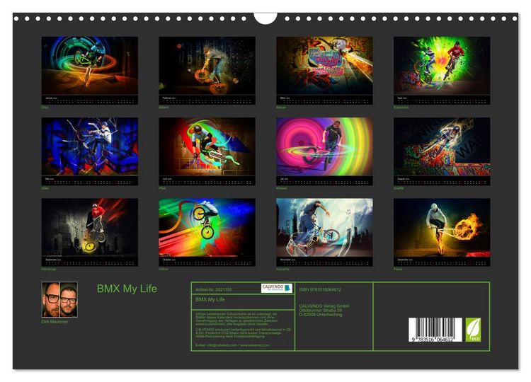 Produktbild: BMX My Life (Wandkalender 2026 DIN A3 quer), CALVENDO Monatskalender