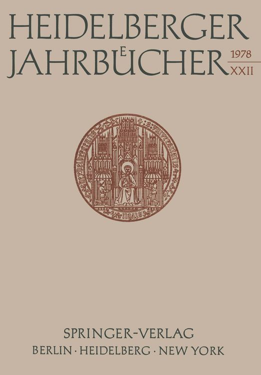 Produktbild: Heidelberger Jahrb&uuml;cher