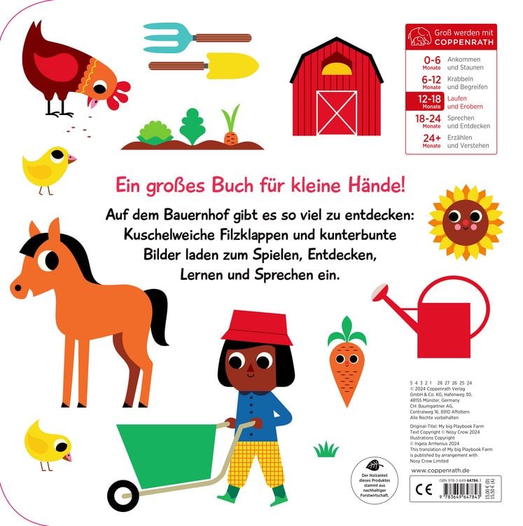 Produktbild: Mein gr. Spielwörterbuch: 1. Wörter a.d.Bauernhof (Fühl.&b.)