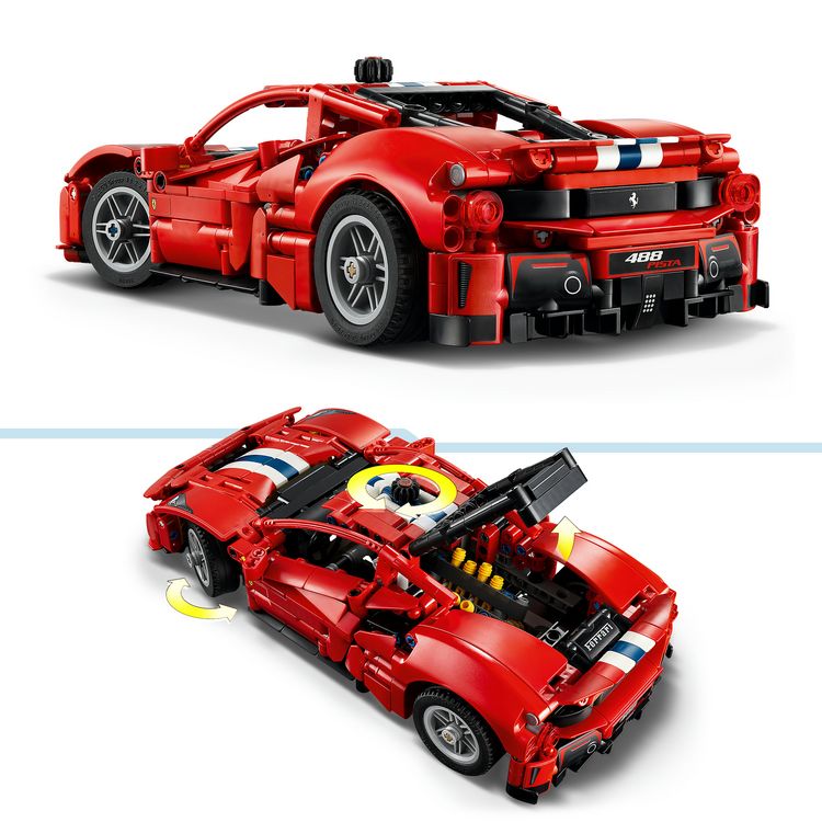 Produktbild: LEGO Technic 42235 Ferrari 488 PISTA Auto, Bauspielzeug f&uuml;r Kinder ab 9 Jahren, Ferrari-Merch