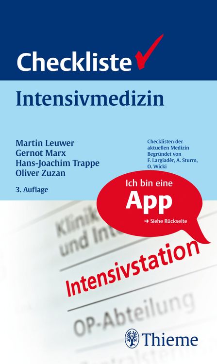 Produktbild: Checkliste Intensivmedizin (mit kostenloser App)