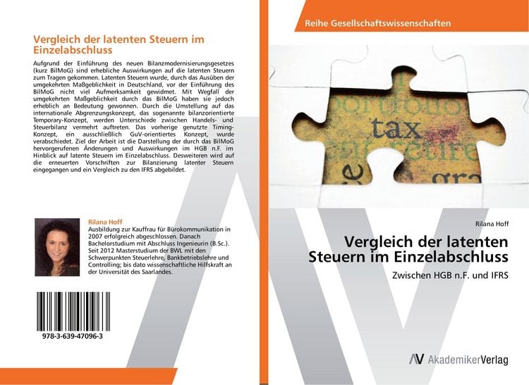 Produktbild: Vergleich der latenten Steuern im Einzelabschluss