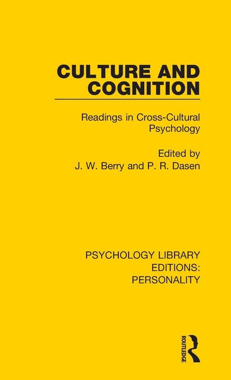 Produktbild: Culture and Cognition