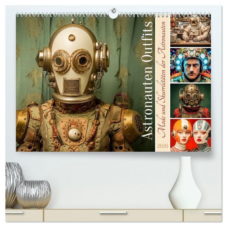 Produktbild: Astronauten Outfits (hochwertiger Premium Wandkalender 2026 DIN A2 quer), Kunstdruck in Hochglanz