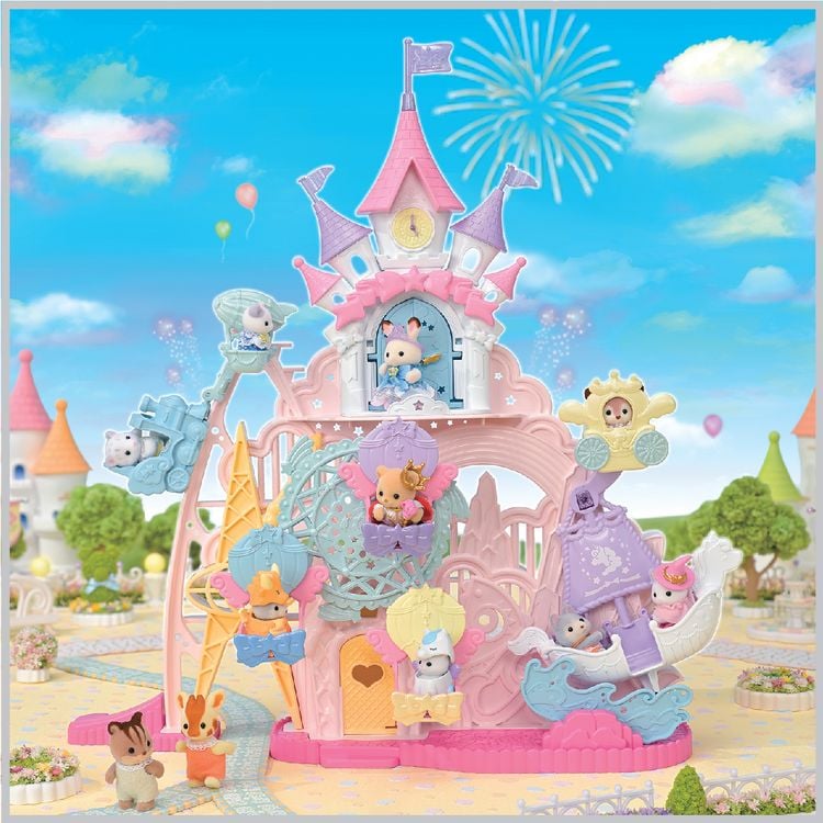 Produktbild: Sylvanian Families 5841 - Baby Dream Amusement Park, Freizeitpark Gl&uuml;ckstraum, Gro&szlig;es Spielset