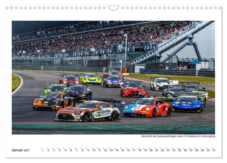 Produktbild: GT Masters am N&uuml;rburgring (Wandkalender 2027 DIN A3 quer), CALVENDO Monatskalender