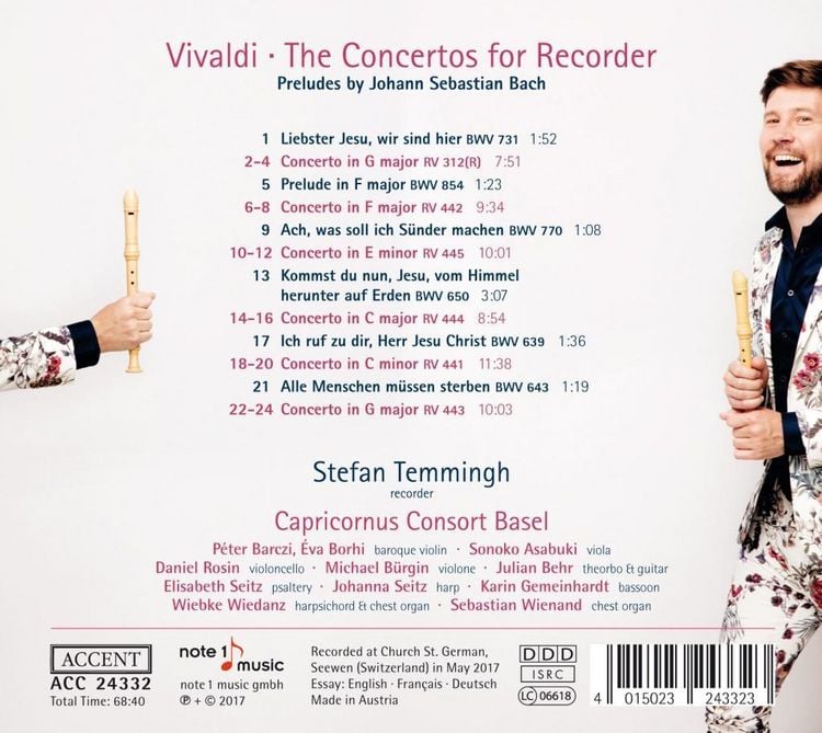 Produktbild: Recorder Concertos