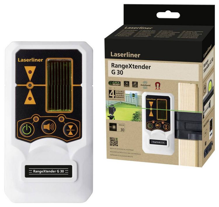 Produktbild: Laserliner RangeXtender G 30 Laserempf&auml;nger f&uuml;r Linienlaser Reichweite (max.): 30m