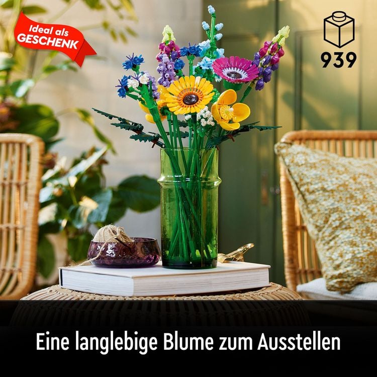 Produktbild: LEGO Botanicals Wildblumenstrauß - Kunstblumen Set für Erwachsene 10313