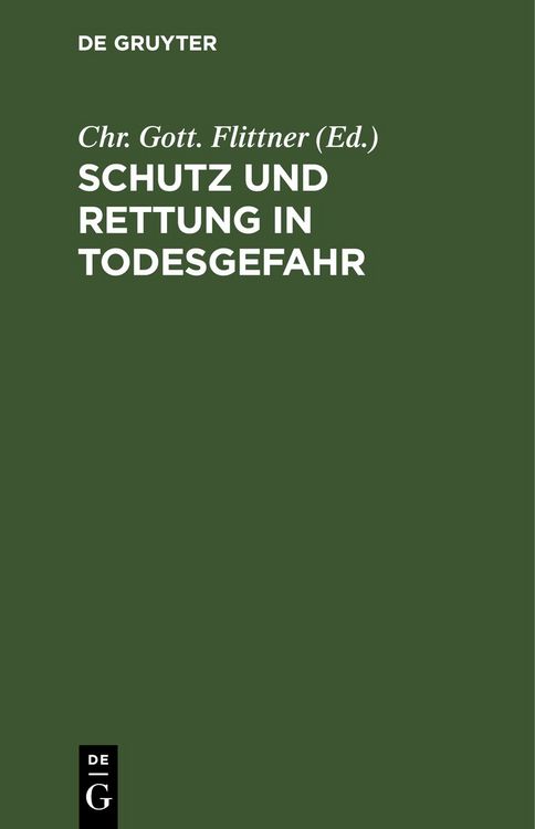 Produktbild: Schutz und Rettung in Todesgefahr