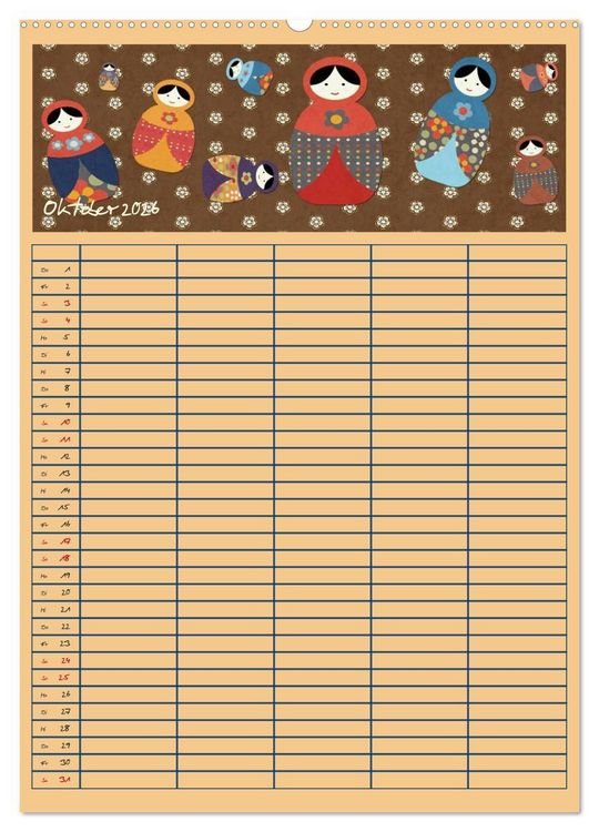 Produktbild: Unser buntes Familienleben (hochwertiger Premium Wandkalender 2026 DIN A2 hoch), Kunstdruck in Hochglanz