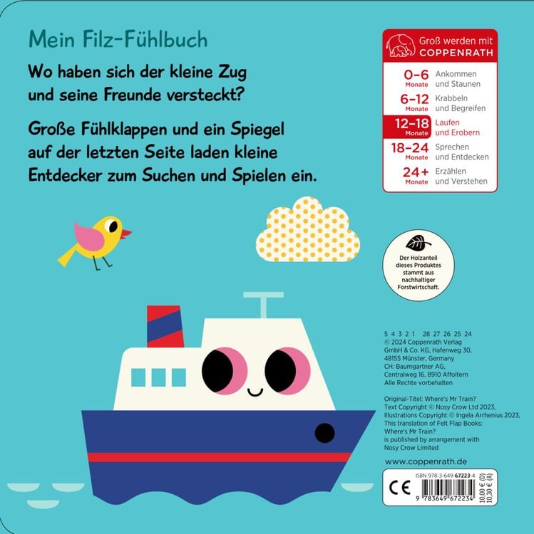 Produktbild: Mein Filz-Fühlbuch: Kuckuck, kleiner Zug!