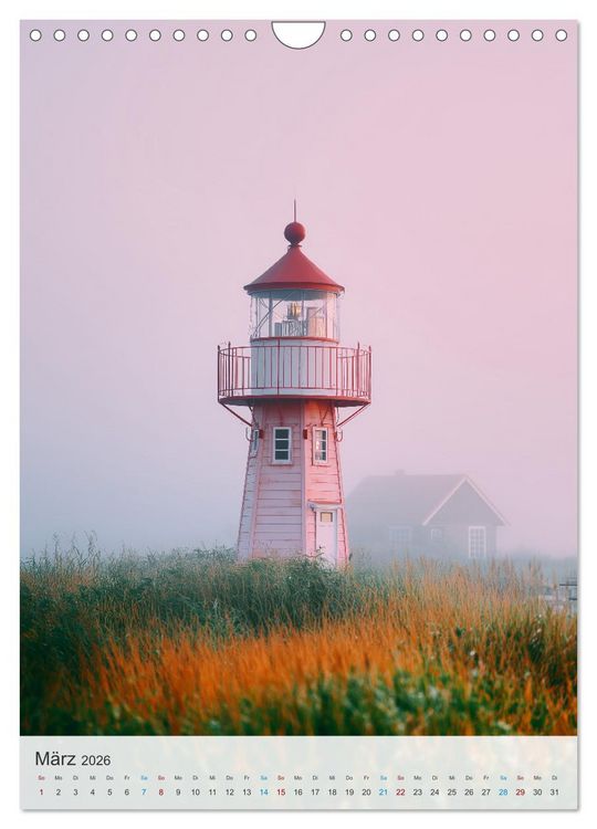 Produktbild: Leuchtturm-Fan (Wandkalender 2026 DIN A4 hoch), CALVENDO Monatskalender