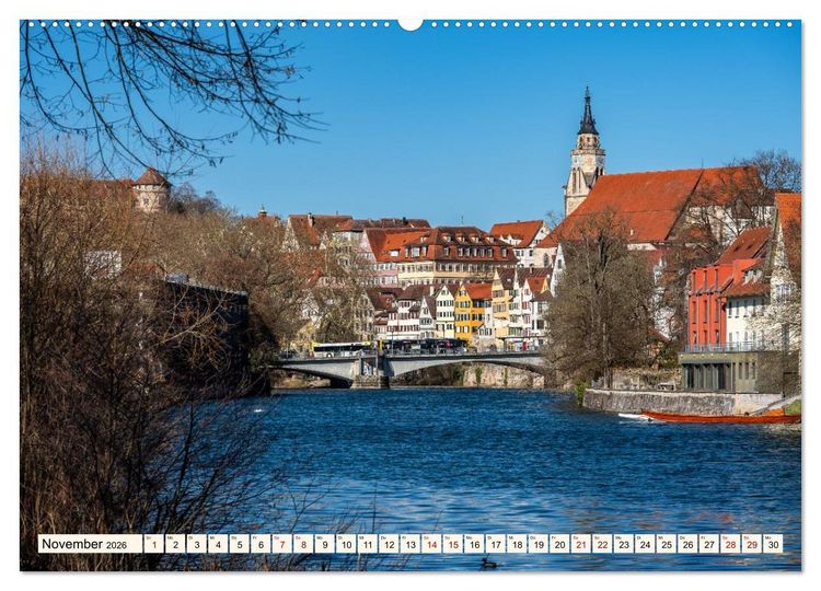 Produktbild: T&uuml;bingen - Schw&auml;bische Perle am Neckar (hochwertiger Premium Wandkalender 2026 DIN A2 quer), Kunstdruck in Hochglanz