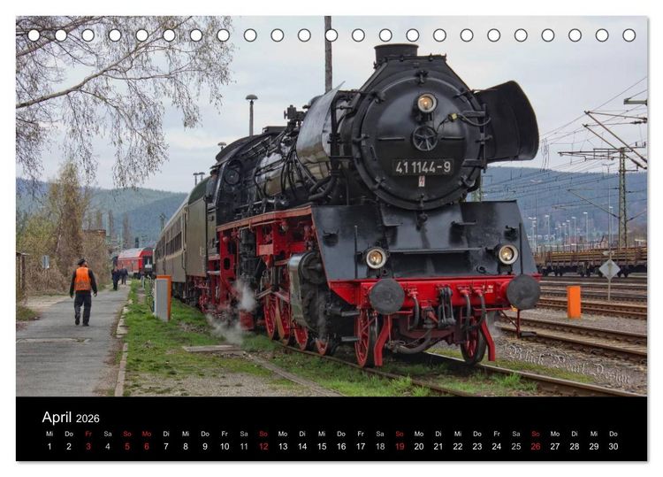 Produktbild: Unterwegs am Bahndamm (Tischkalender 2026 DIN A5 quer), CALVENDO Monatskalender