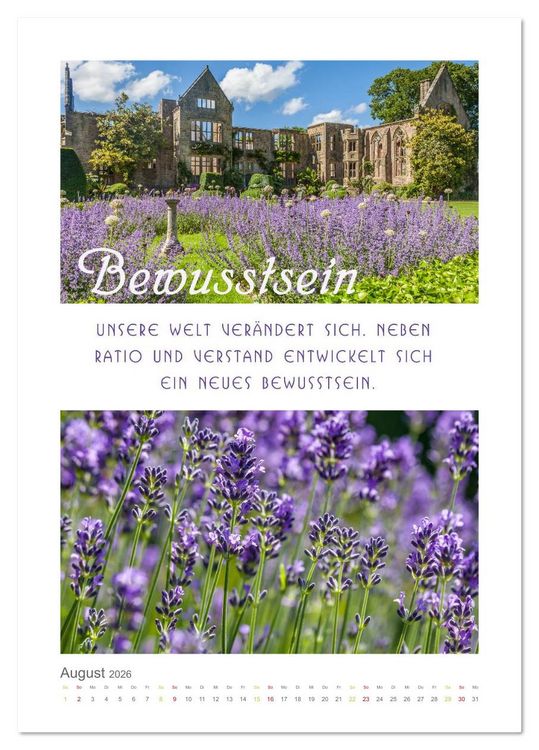 Produktbild: Quellen der Inspiration (Tischkalender 2026 DIN A5 hoch), CALVENDO Monatskalender
