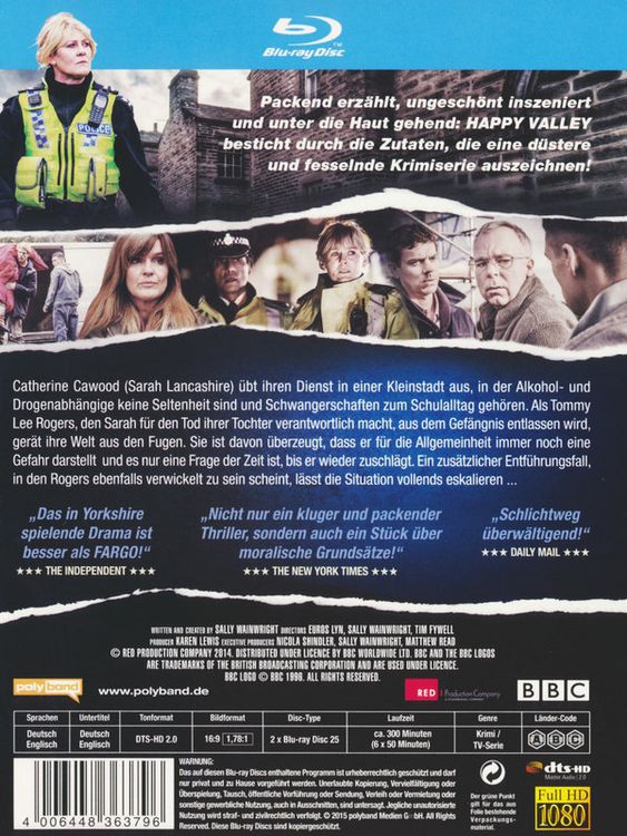Produktbild: Happy Valley - In einer kleinen Stadt - Staffel 1 [2 BRs]
