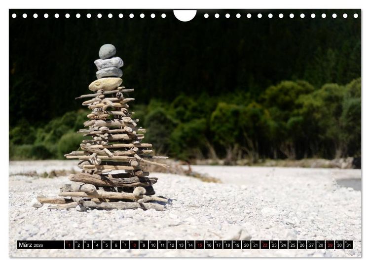 Produktbild: Land Art - Natur und Kunst (Wandkalender 2026 DIN A4 quer), CALVENDO Monatskalender