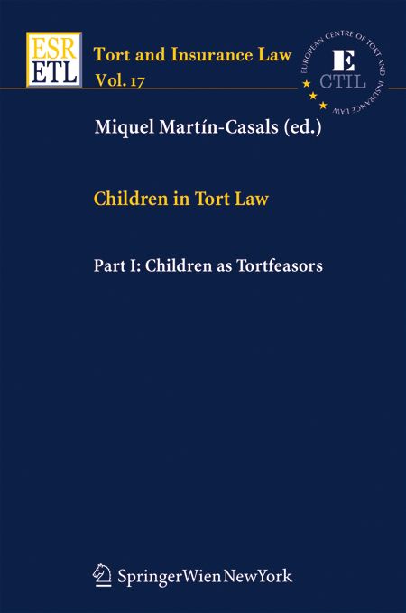 Produktbild: Children in Tort Law, Part I: Children as Tortfeasors