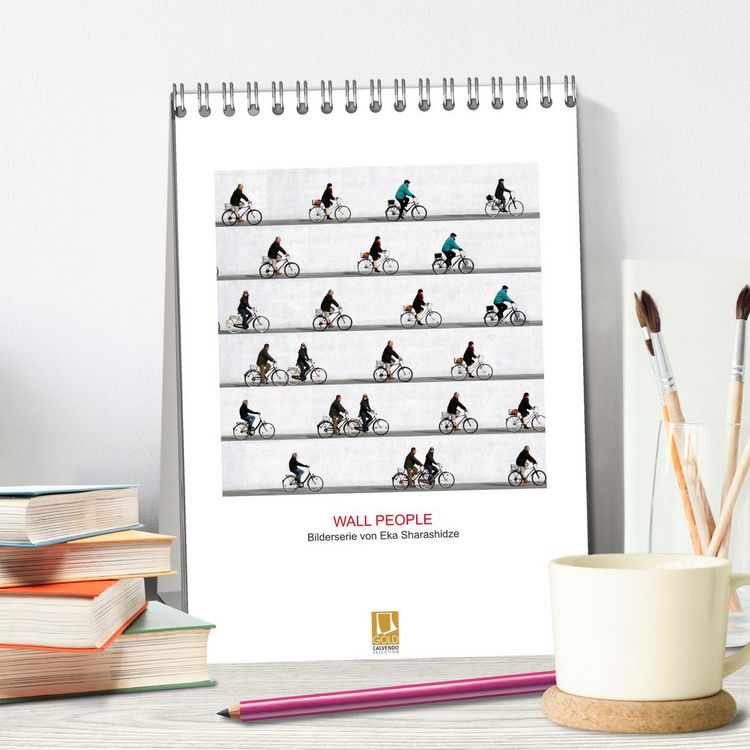 Produktbild: Wall People - Bilderserie von Eka Sharashidze (Tischkalender 2026 DIN A5 hoch), CALVENDO Monatskalender