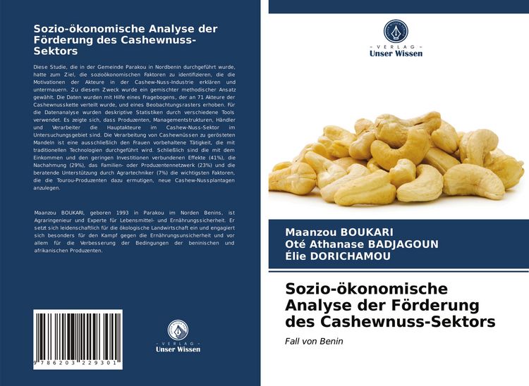 Produktbild: Sozio-&ouml;konomische Analyse der F&ouml;rderung des Cashewnuss-Sektors