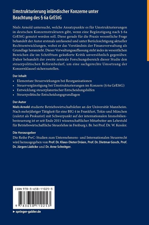 Produktbild: Umstrukturierung inl&auml;ndischer Konzerne unter Beachtung des &sect; 6a GrEStG