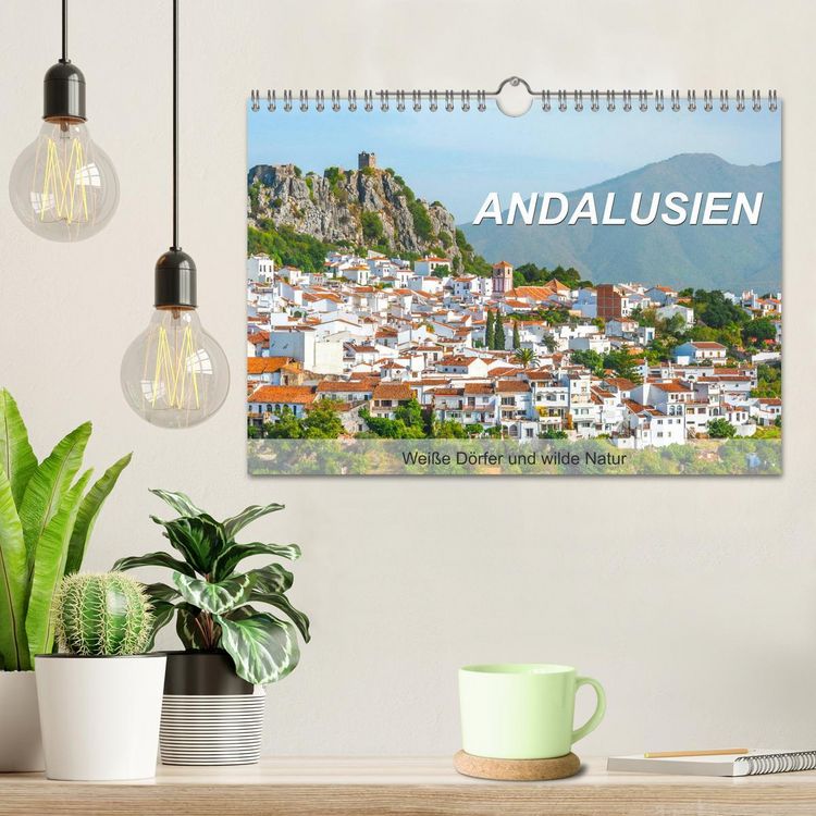 Produktbild: Andalusien - Wei&szlig;e D&ouml;rfer und wilde Natur (Wandkalender 2026 DIN A4 quer), CALVENDO Monatskalender