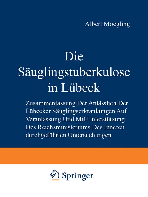Produktbild: Die S&auml;uglingstuberkulose in L&uuml;beck