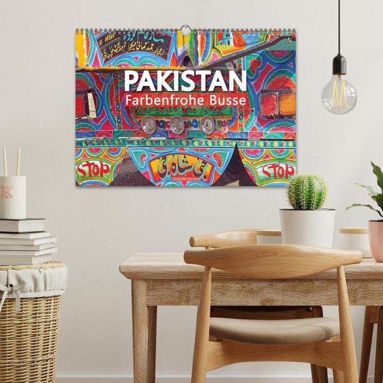 Produktbild: Pakistan farbenfrohe Busse (Wandkalender 2026 DIN A3 quer), CALVENDO Monatskalender