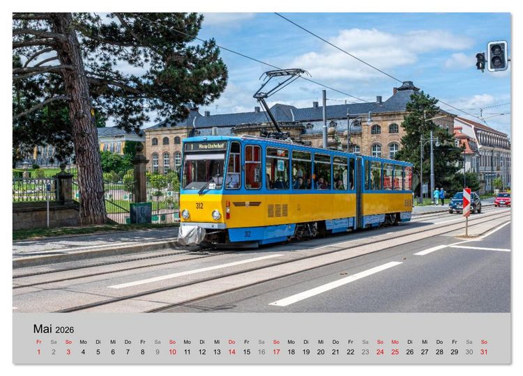 Produktbild: Stra&szlig;enbahnklassiker auf Schienen (Wandkalender 2026 DIN A2 quer), CALVENDO Monatskalender
