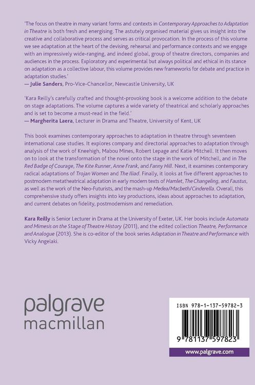 Produktbild: Contemporary Approaches to Adaptation in Theatre