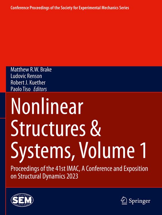 Produktbild: Nonlinear Structures & Systems, Volume 1
