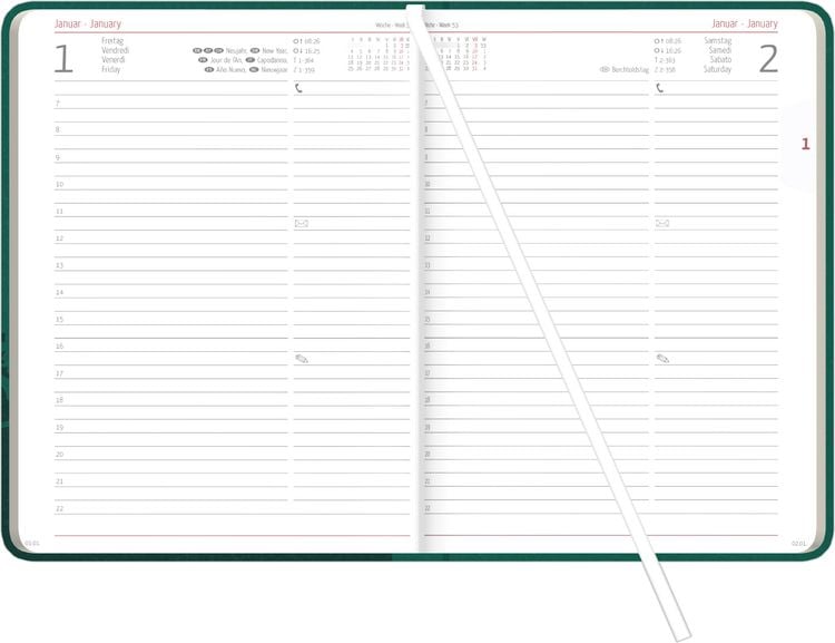 Produktbild: Buchkalender Nature Line Forest 2027