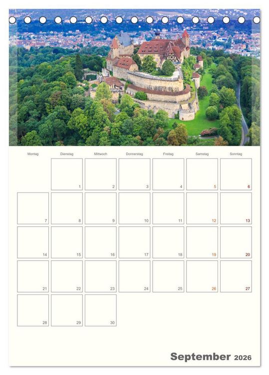 Produktbild: Coburg - im Wandel der Zeit (Tischkalender 2026 DIN A5 hoch), CALVENDO Monatskalender