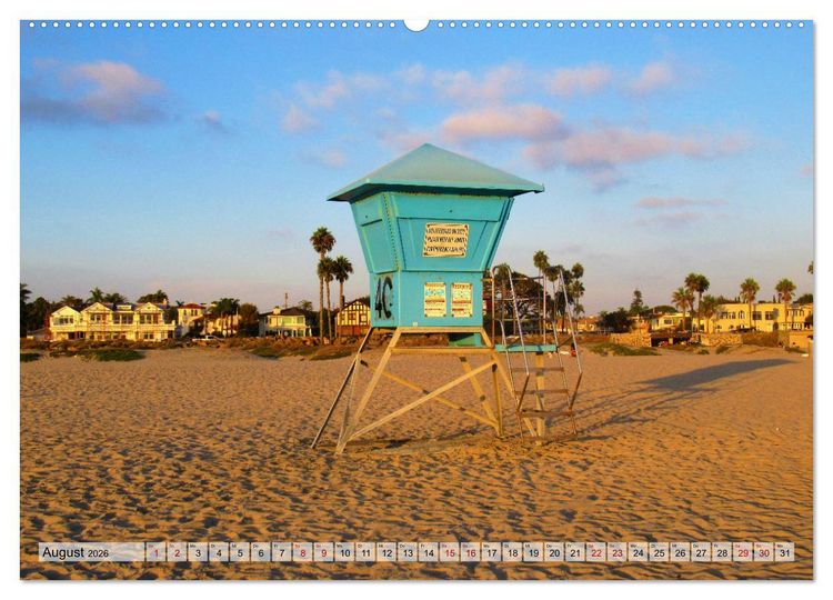 Produktbild: Life-Guard-Houses (Wandkalender 2026 DIN A2 quer), CALVENDO Monatskalender