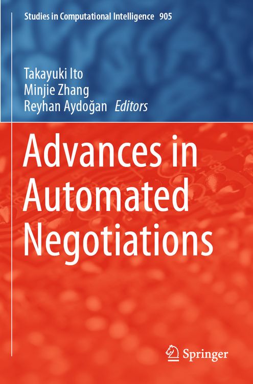 Produktbild: Advances in Automated Negotiations