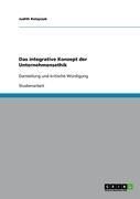 Produktbild: Das integrative Konzept der Unternehmensethik