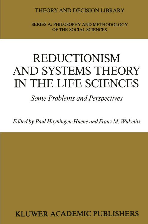 Produktbild: Reductionism and Systems Theory in the Life Sciences