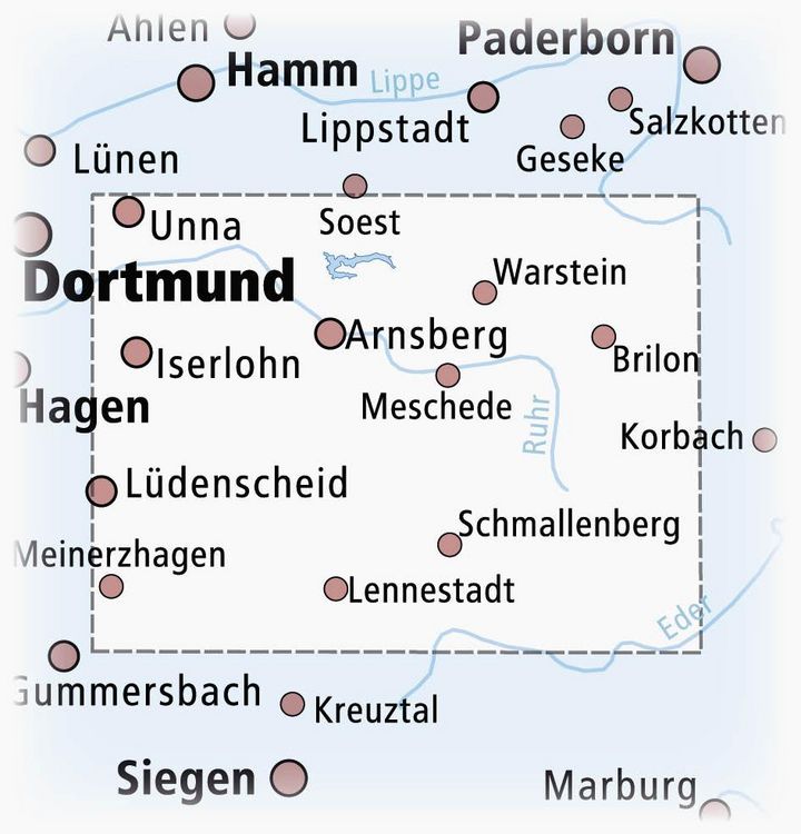 Produktbild: Sauerland, Arnsberg - Attendorn - Brilon - Winterberg 1:100 000